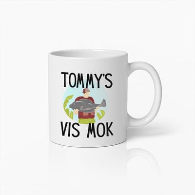 Persoonlijke Vismok – Tommy’s Gepersonaliseerde Vis Mok – Perfect Cadeau Voor Visliefhebbers