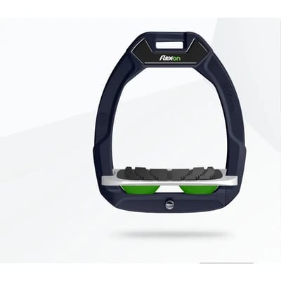 Veiligheid stijgbeugels Paardenrijden Ingelengd Grip Marine/Grijs/Groen Flex-On Safe-On