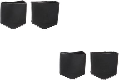 Opklapbare Laddervoeten - Ladderhoezen - Veilig Werken - Antislip Rubber - 4 Stuks - Zwart