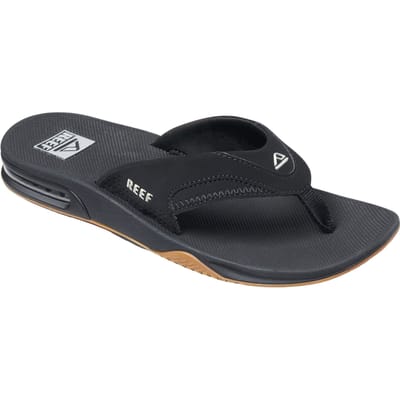 Reef Fanningblack/Silver Heren Slippers - Zwart/Zilver - Maat 42