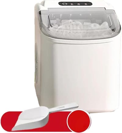 IJsmachine Keuken - IJsblokjes Maker - Snelle IJsblokjes - Compact Ontwerp - 15kg Per Dag - Zilver