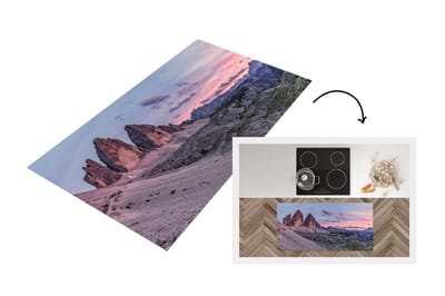 Keukenloper - Loper keuken - Tirol - Alpen - Berg - 120x60 cm - Keukenloper vinyl