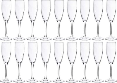 Cosy & Trendy Champagneglazen - 18x stuks - glas - 190 ml - Flutes