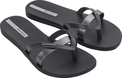 Ipanema Kirei Dames Slippers - Black/Silver