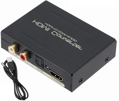 Audio Extractor - Audio Converter SPDIF - Audio Scheiden - Meerdere Interfaces - 5.1ch 2.0ch - Zwart