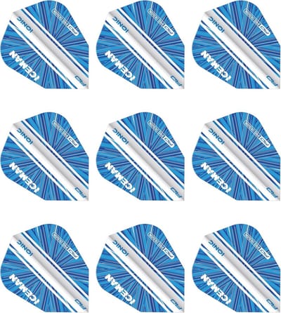 Dartpijlen Flights V-Standard Set - 9 Stuks Stevige Vliegers voor Betere Stabiliteit