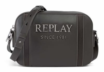 REPLAY schoudertas Crossbody Bag Granite Gray donkergrijs