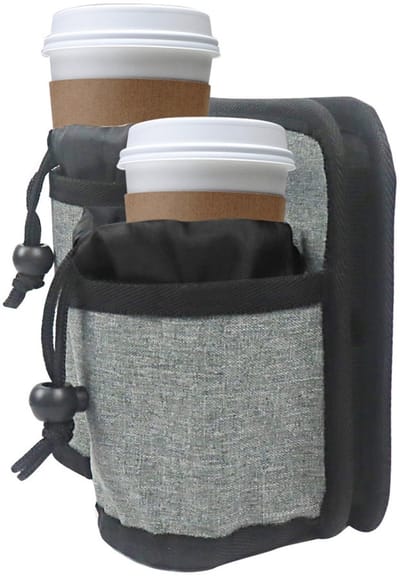 Dailygoods- Bekerhouder Verstelbaar - Bekerhouder Bagage - Drankhouder Reizen - Bekerhouder Stewardessen - Duurzaam Materiaal - 20x16x10cm