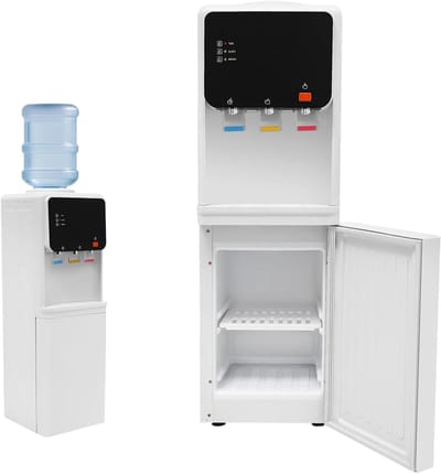 Waterdispenser - Drankfontein - Koel en warm - Kinderslot - 30x31x95 cm - Wit