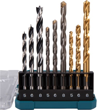 Makita - D-71962 - 9-delige - hout, steen en metaalborenset - 5/6/8 mm