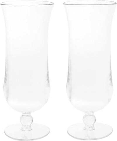 Fjesta© Cocktailglazen Hurricane – Kunststof Glazen – 45cl – Transparant – 2 Stuks