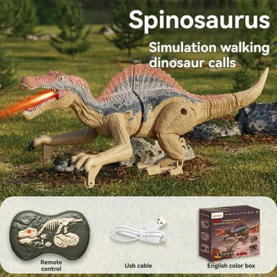 2.4Ghz 5-Kanaals Afstandsbediening Dinosaurus Speelgoed Voor Kinderen Robot Lopende Dinosaurus Speelgoed Simulatie Velociraptor Cadeaus Voor Jongens
