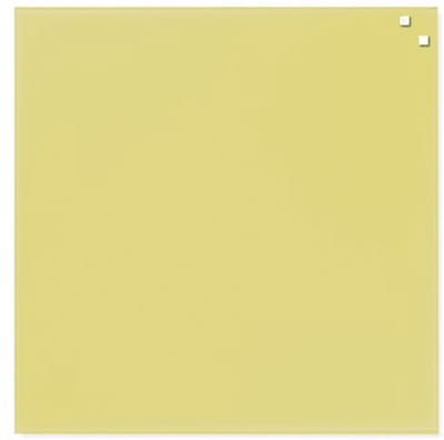 NAGA  Glassboard 45x45cm Geel