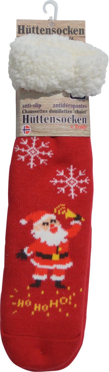 SUPER ZACHTE Kerstsokken - Happy holiday socks - Driving home - mét antislip - kerstman - one size
