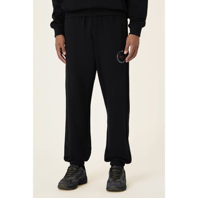 FILA Parella Relaxed Graphic Sweatpants Black Size: XS | Sweatpants Outlet | Heren | Zwart