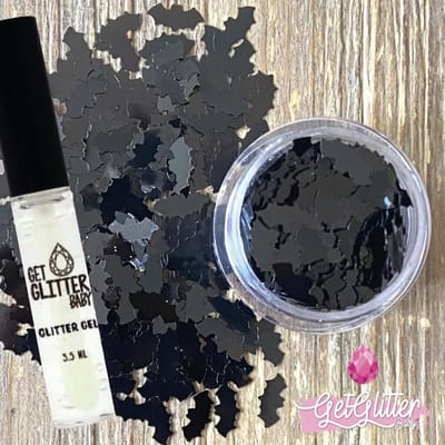 GetGlitterBaby® - Vleermuis Glitters voor Lichaam en Gezicht Jewels / Bio Biodegradable / Biologische Chunky Festival Face Body Glitter Halloween / Carnaval - Vleermuizen
