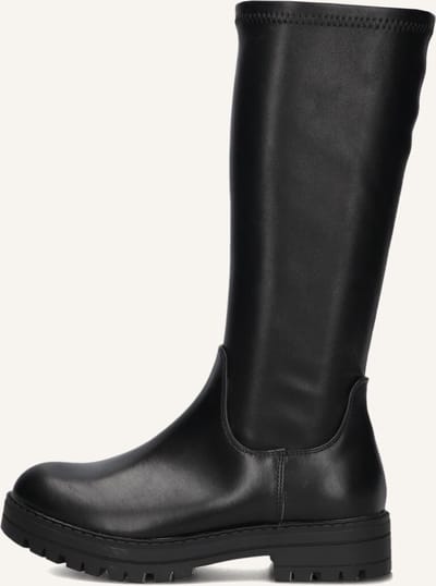 Wysh C0600-4 Laarzen - Leatherlook - Meisjes - Zwart - Maat 35