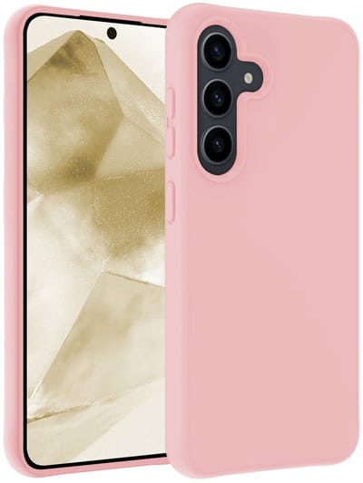 Hoesje - Geschikt voor Samsung Galaxy A56 - Sterk & Shockproof - Hoes Cover - Siliconen Case - Telefoonhoesjes - Lichtroze