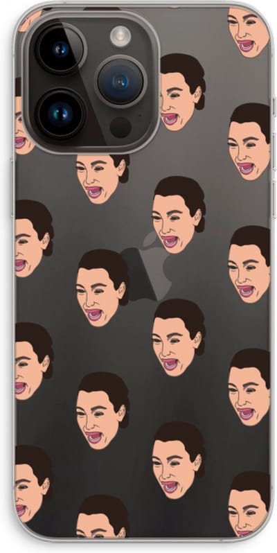 Case Company® - Hoesje geschikt voor iPhone 14 Pro Max hoesje - Ugly Cry Call - Soft Cover Telefoonhoesje - Bescherming aan alle Kanten en Schermrand