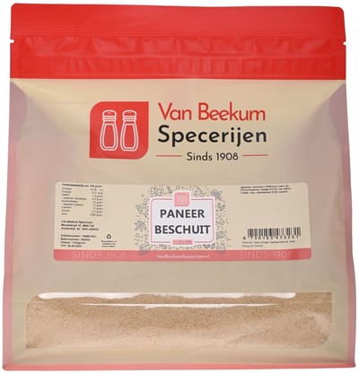 Van Beekum Specerijen - Paneer Beschuit - 1 KG (hersluitbare stazak)