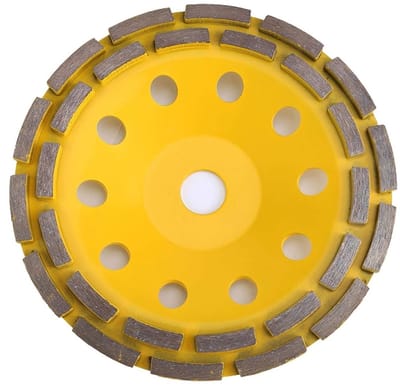 Dubbele Rij Diamant Slijpschijf 115/125/180mm voor Betonnen Baksteen en Vloeren, Trillingsvrij Ontwerp voor Haakse Slijper