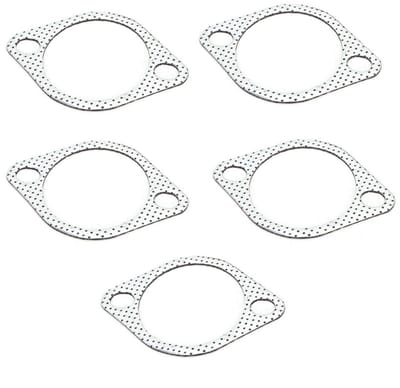 Dailygoods- Uitlaatpakking 5 Stuks - Keramische/Metalen Pakking - Versterkte Ring - Hoge Betrouwbaarheid - Geschikt voor Downpipe - Voorkomt Gaslekkage - Uitlaatpijppakking