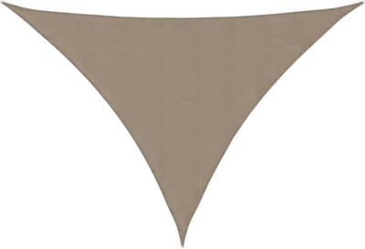 Zonnezeil - Driehoek - 4 x 5 x 6,4 m - Taupe - Oxford Stof met PU-Coating - Waterbestendig & UV-bestendig - Asymmetrisch Schaduwdoek voor Tuin, Terras en Balkon - Inclusief Bevestigingstouwen
