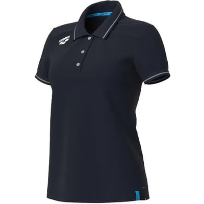 Arena Dames Poloshirt Team Solid Cotton Marine