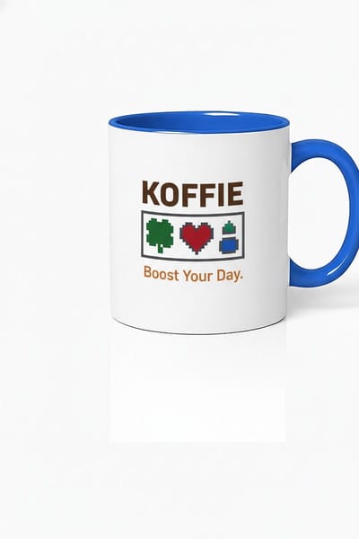 Koffie Mok - Boost Your Day met Pixel Art Design - Unieke Keramische Koffiemok