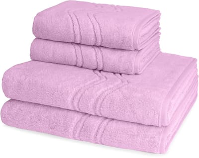 Ross Dames en Heren 2 X handdoek 2 X douchedoek - per set Cashmere feeling