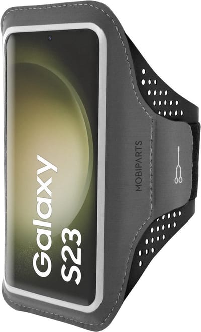 Hardloop Sportarmband geschikt voor Samsung Galaxy S23 - Zwart - Mobiparts