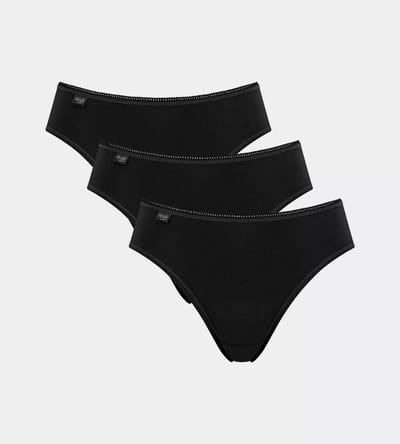 Sloggi Women 24/7 Cotton Tai (3-pack) - dames slip - zwart