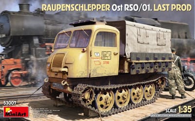 MiniArt Modelbouwpakket Militaire voertuigen - 53007 Raupenschlepper OST RSO/01 Last Production WWII - Duits Militair Voertuig Plastic - 1:35 - Modelbouw