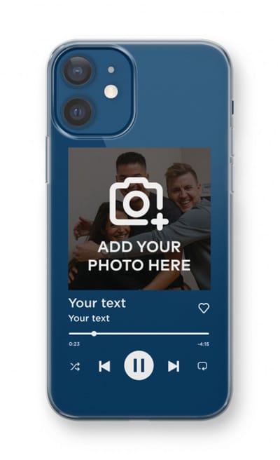 Gepersonaliseerd - Case Company® - Hoesje geschikt voor iPhone 12 hoesje - Music Player - Soft Cover Telefoonhoesje - Bescherming aan alle Kanten en Schermrand