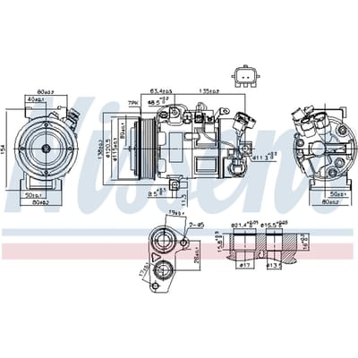 Compressor airconditioning NISSENS 890802