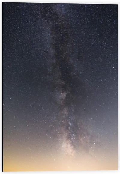 Dibond - Mooie Sterrenhemel - 40x60cm Foto op Aluminium (Wanddecoratie van metaal)