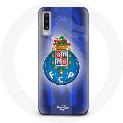 Samsung Galaxy A70 hoesje fcp porto blauwe achtergrond portugal
