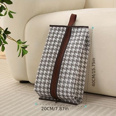 Sacs de Rangement pour Chaussures Multifonctionnels Portables Transparents Anti-poussière Anti-humidité Sacs à Chaussures Bottes Bottines Sacs de Protection B