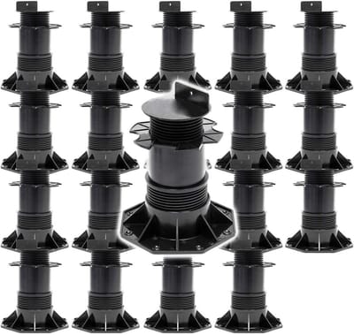 Verstelbare Terrasdragers Set 20 Stuks Hoogte 140-210 mm Draagkracht 2700 kg