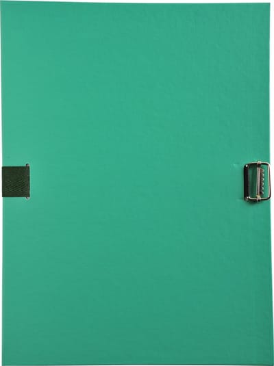 Exacompta 10x Map met uitrekbare rug met klep en riem - gekleurde PP - Groen - 30103H