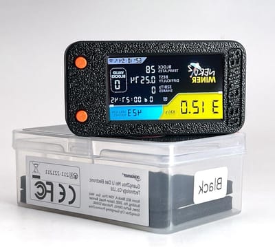 Bitcoin Miner - Solo Loterij Miner - Home Mining - Laag stroomverbruik - 250KH/s - Zwart