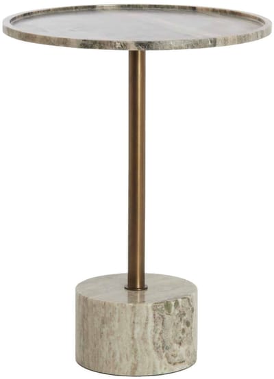 Light & Living Bijzettafel Civita - Bruin - Ø37x49cm - Modern
