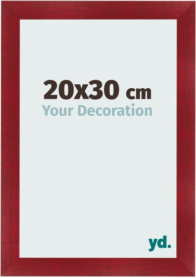 Your Decoration - Fotolijst 20x30 cm - MDF - Wijnrood Geveegd - Pisa