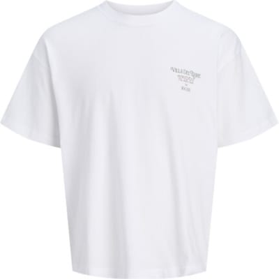 Jack & Jones T-shirt Jorcotedazur Photoback Tee Ss Cn 12296080 Bright White Mannen Maat - L