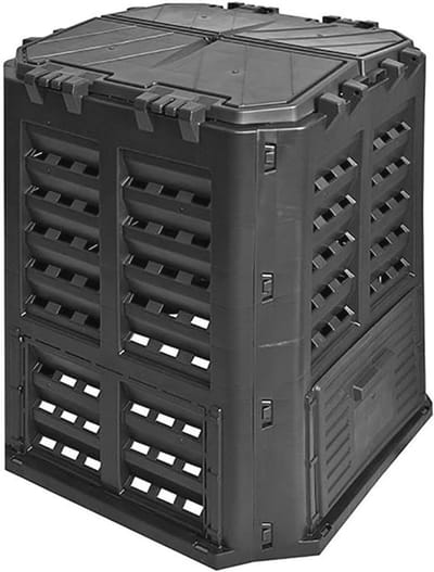 Grote Compostbak 320L met Scharnierdeksel voor Tuin
