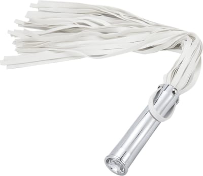 Fixxx - Aluminium Flogger met Verborgen Buttplug - Wit
