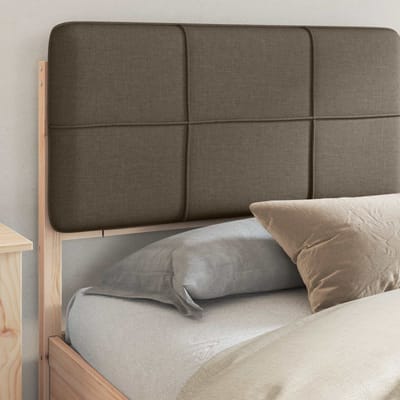 vidaXL - Bedframe - met - Gevoerde - Hoofdbord - Taupe - 200 - x - 200 - cm