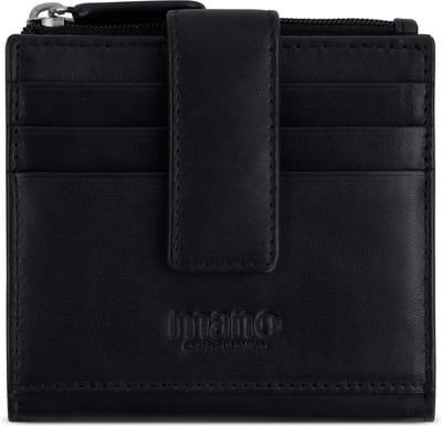 mano Don Andrea Kredietkaart etui RFID-bescherming Leer 10 cm - Sleuven - schwarz