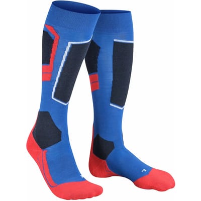 FALKE SK4 warm dun wol functioneel materiaal skisokken heren blauw - maat 39-41