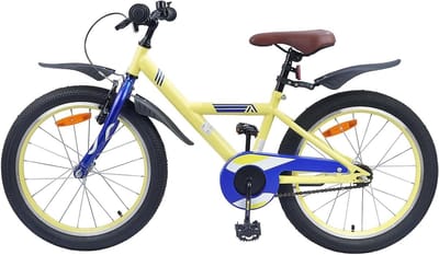 Kinderfiets - Jeugdfiets Kinderloopfiets - Vrije tijd en school - Verstelbaar stuur en zadel - 20 inch - Geel